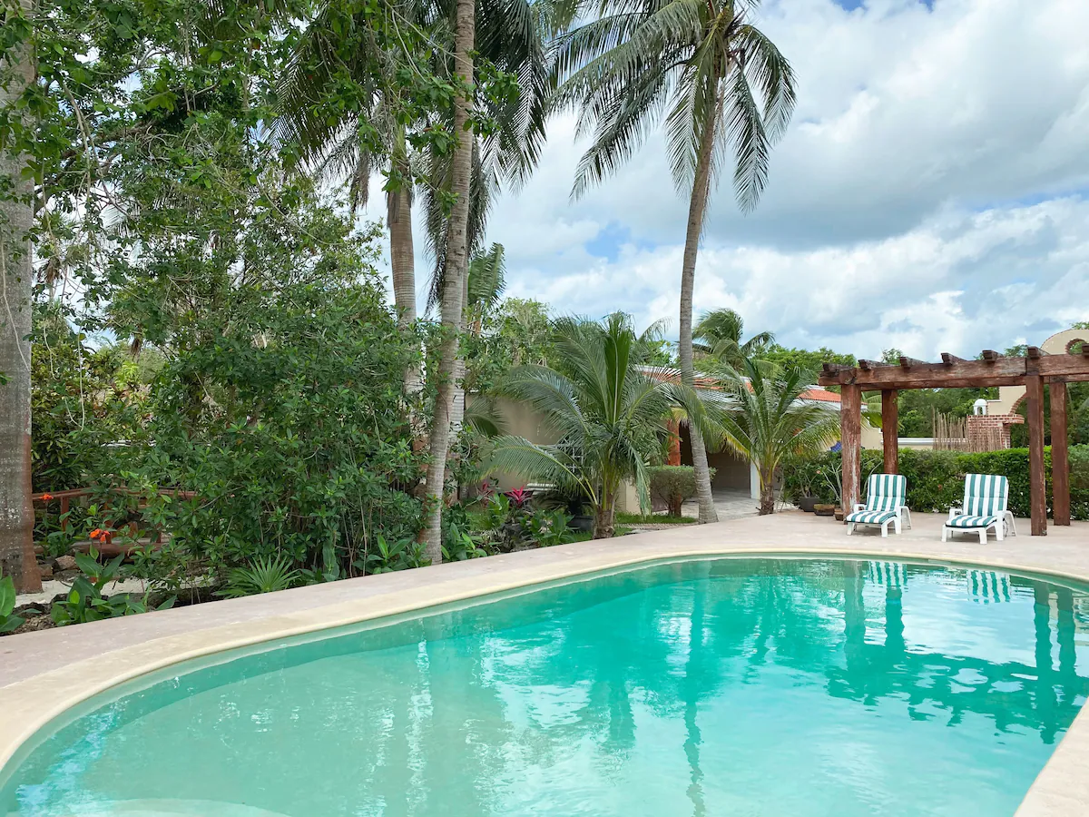 Exterior view of Casa Paamul as seen in the Staycation Tulum episode.