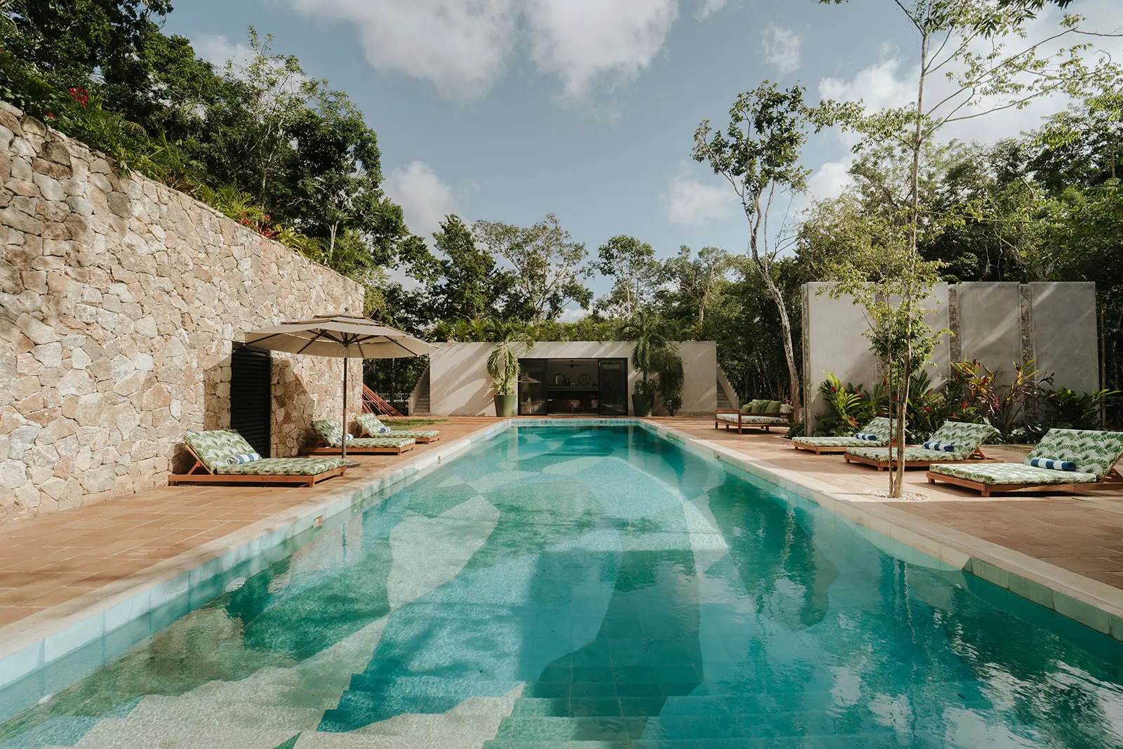 Exterior view of Casa Xolo as seen in the Staycation Tulum episode.