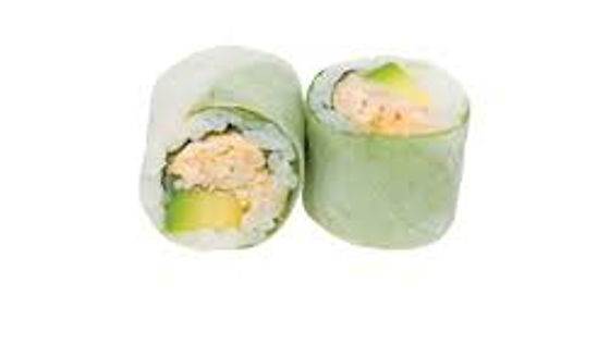 Spring roll poulet cuit avocat
