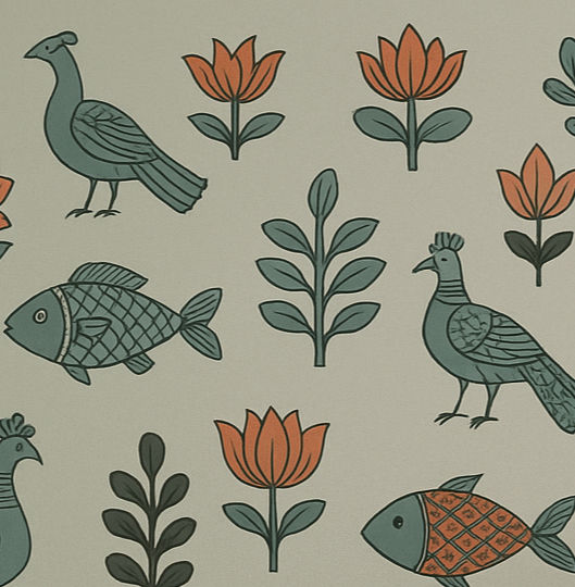 Thumbnail: CONTEMPORARY KALAMKARI MOTIFS