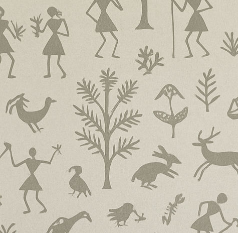 Thumbnail: GREY & CREAM WARLI