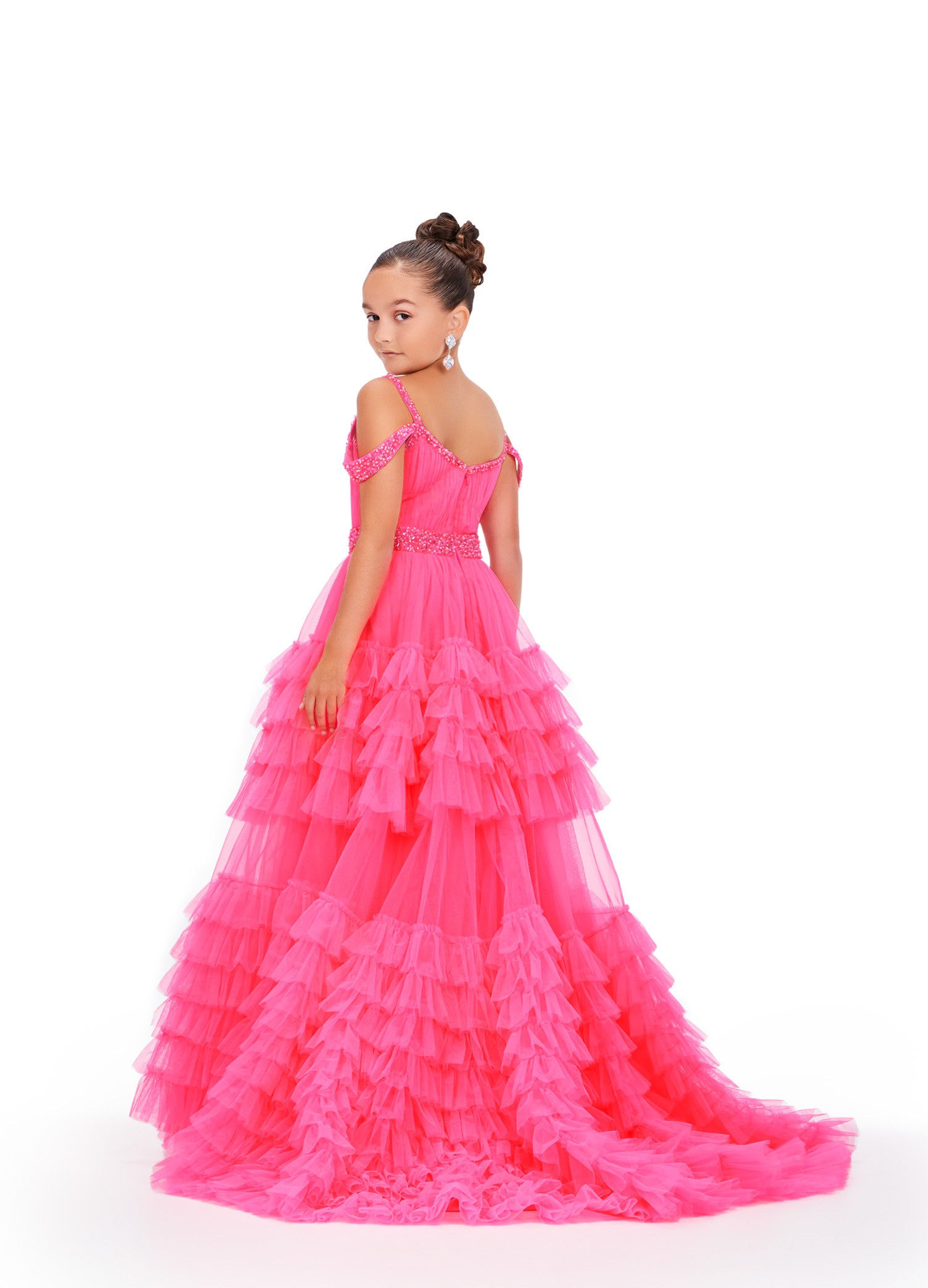 Ashley Lauren Hot Pink Pageant Dress