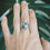 Thumbnail: Monstera Leaf Cluster Ring |size 7|