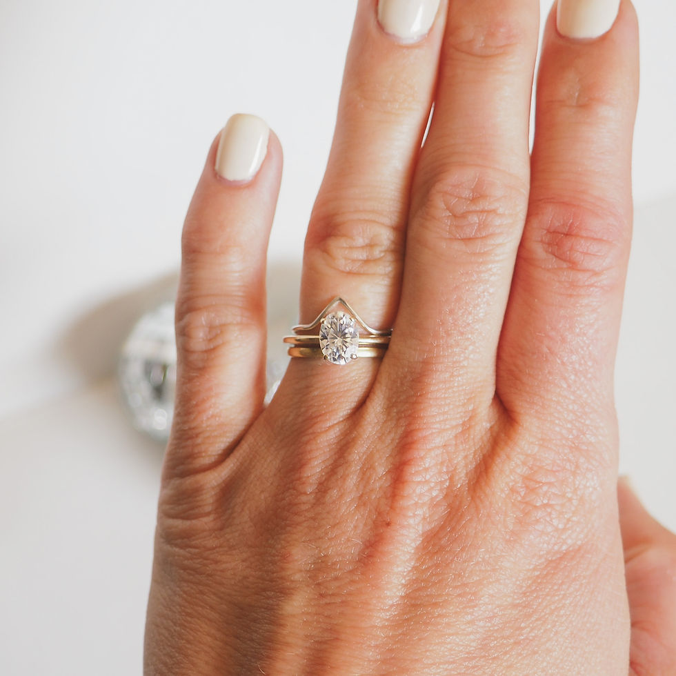 Thumbnail: Chevron Stacker Ring in Sterling Silver