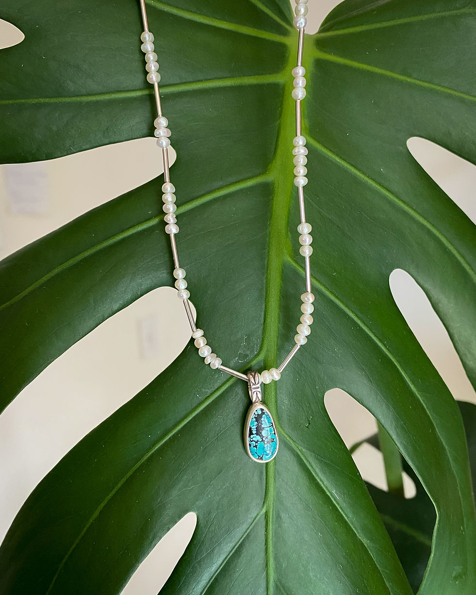 Thumbnail: Wave + Sky Necklace