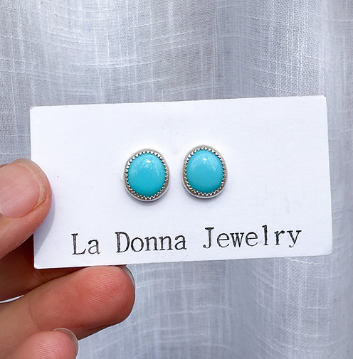 Egypyian Turquoise Stud Earrings
