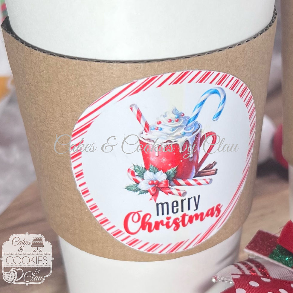 A Cup of Christmas Cheer Hot Cocoa Bomb, Hot Chocolate Bomb in Disposable Cup, Ready to Gift