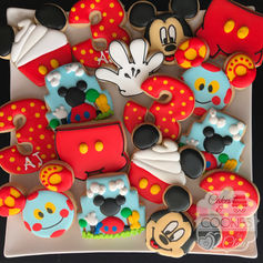 Mickey Mouse Clubhouse Theme Birthday Decorated Sugar Cookies