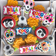 Coco Day of the Dead Theme Birthday Decorated Sugar Cookies