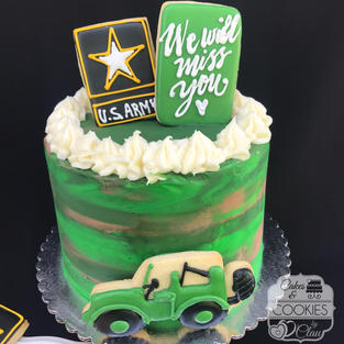 Army Going Away Cake