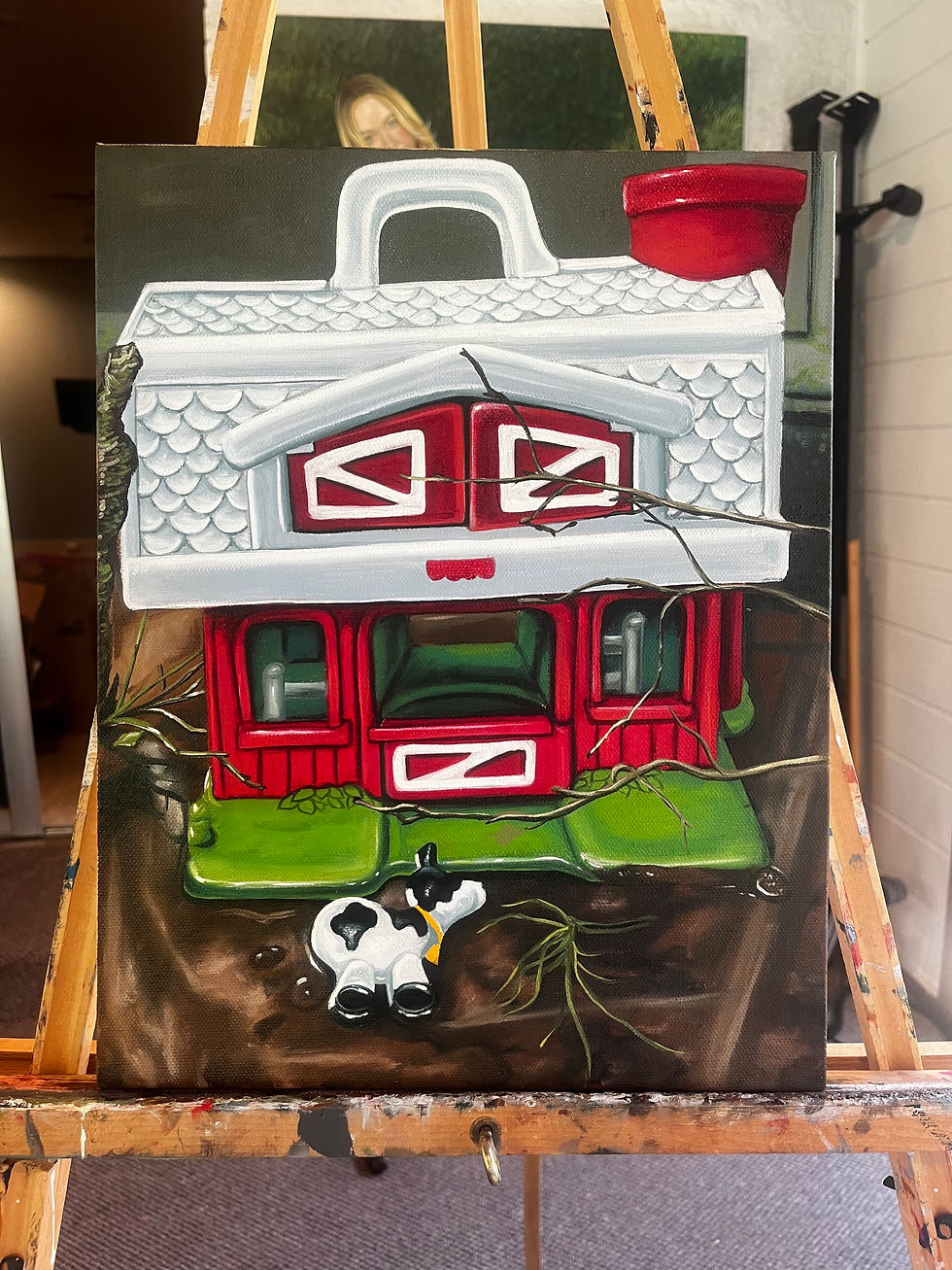 Thumbnail: “baby’s first investment property” original oil painting 