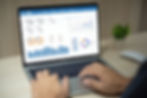 Analytics dashboard on laptop for reporting and decision-making.