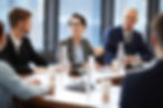 Association board meeting discussion in conference room.