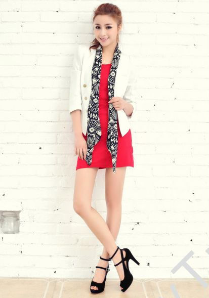 Miniatura: Sandálky na podpätku s popruhmi