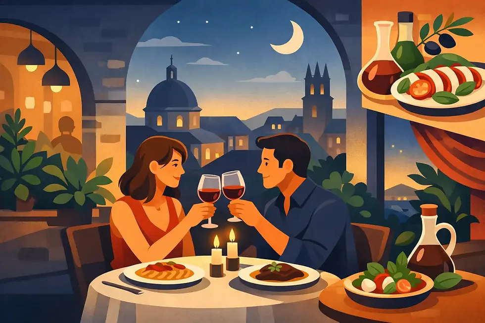 Restaurant italien pour dîner en couple à Rennes