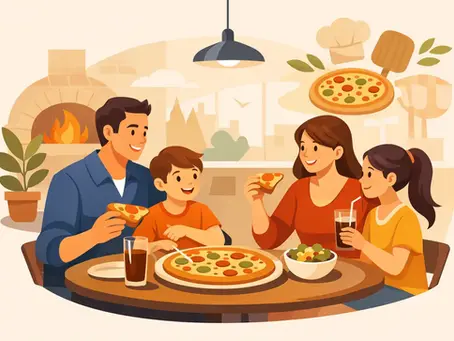 Sortie familiale pizzeria : le plaisir de se retrouver