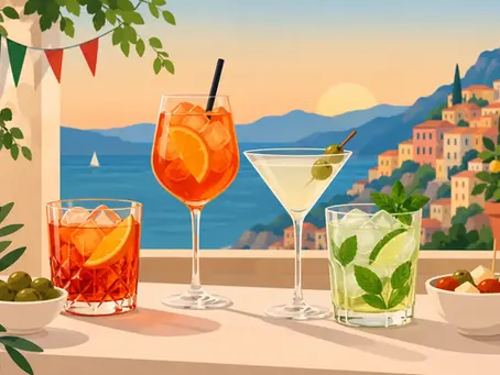 Les meilleurs cocktails pour soirée italienne