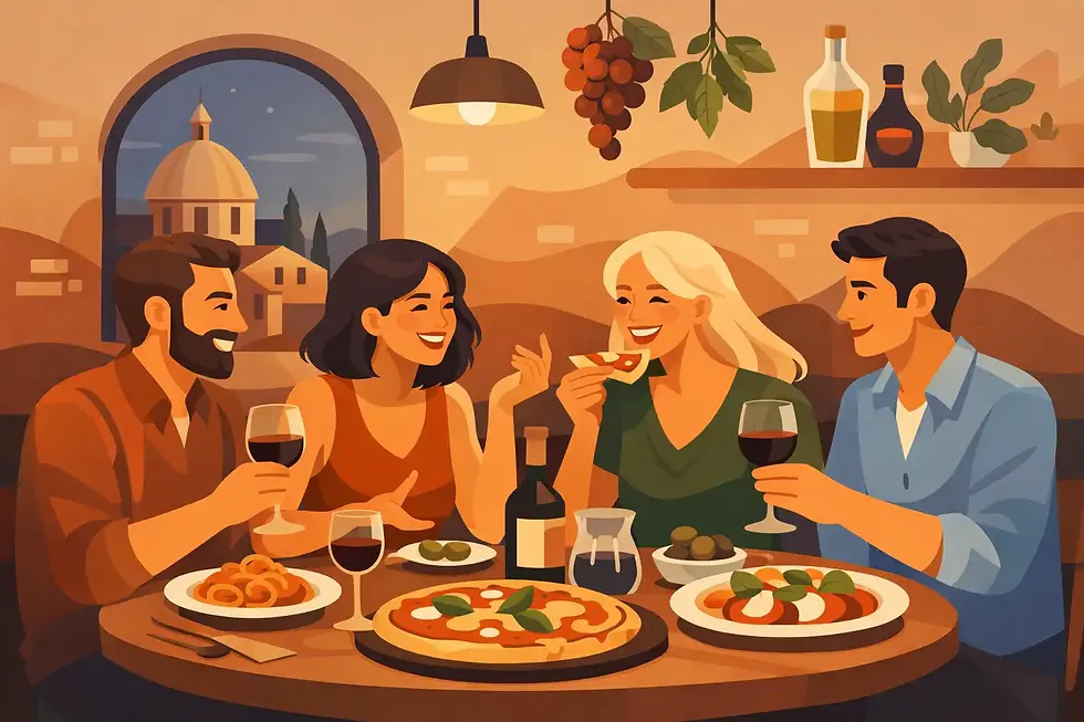 Restaurant italien pour soirée entre amis
