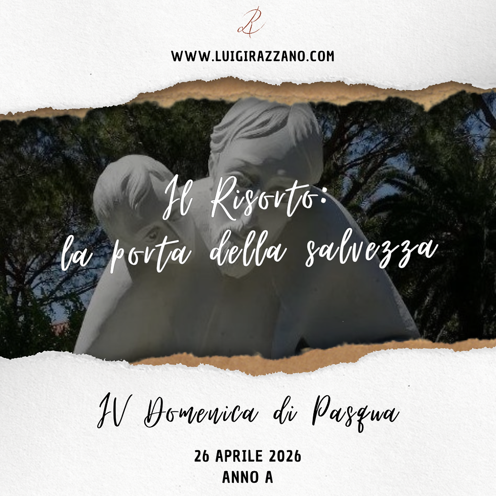 26 Aprile 2026 - Anno A - IV Domenica di Pasqua