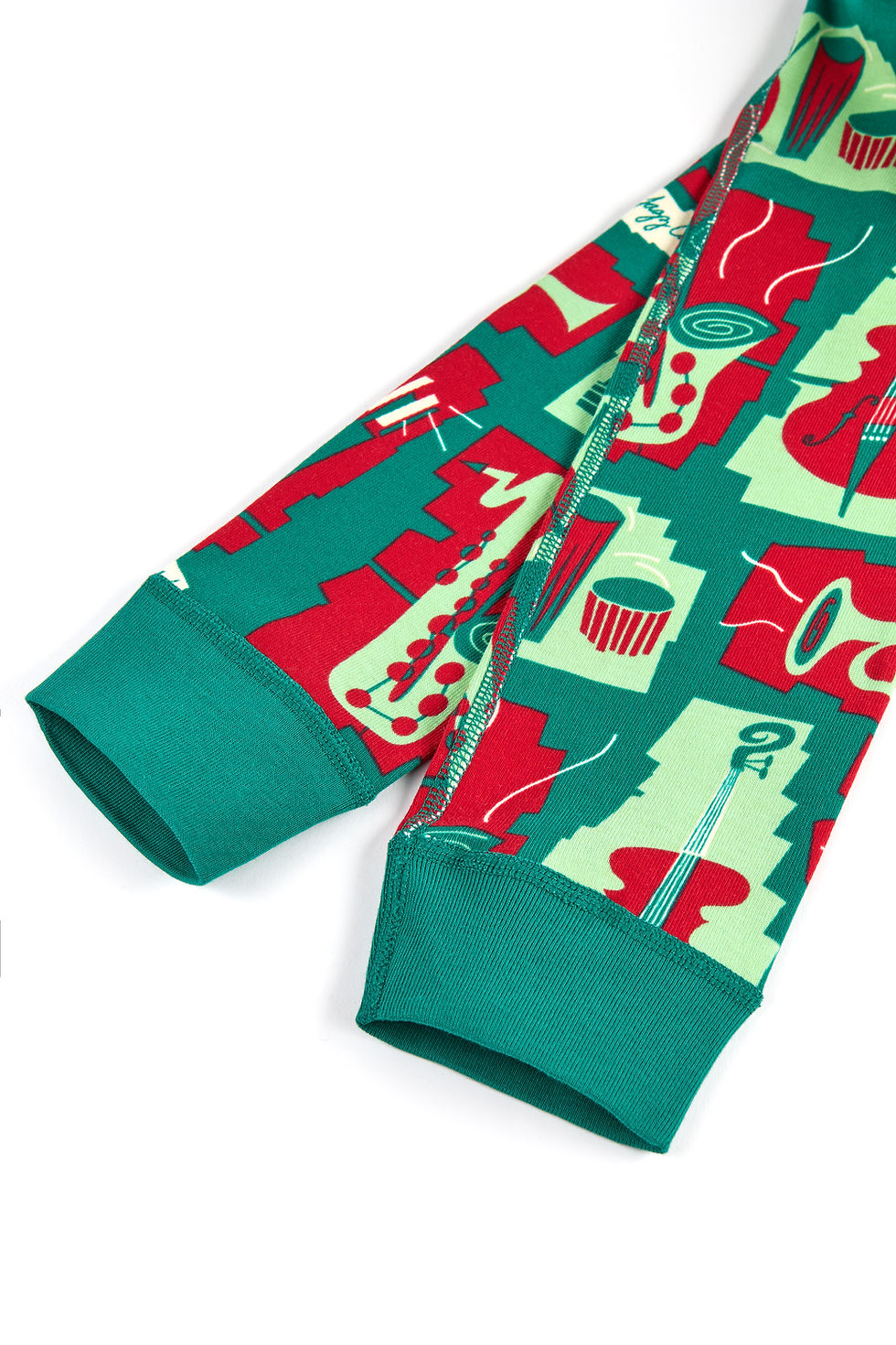 Thumbnail: Organic cotton Music Club Jazz Band Long Sleeve Pajamas