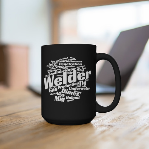 Welder Mug - Black 15oz | Oil Can Larry's Gara