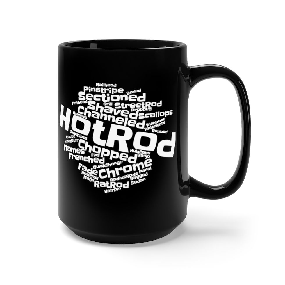 Hot Rod Mug - Black 15oz