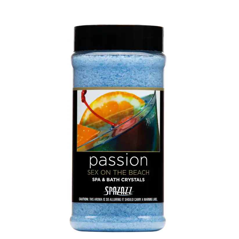 Spazazz Set the Mood Crystals - Sex on the Beach - Passion - Front