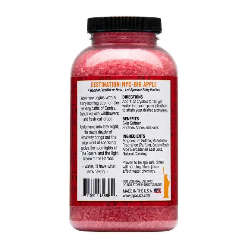 Spazazz Destination Crystals - Big Apple - NYC - Back