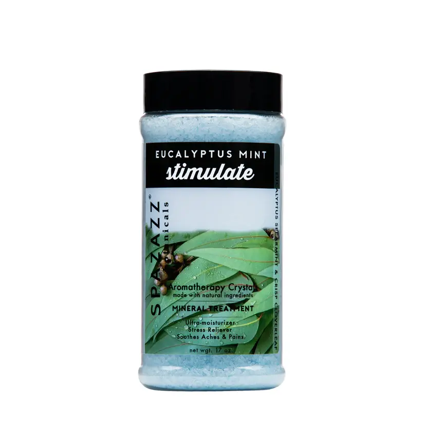 Spazazz Botanicals Crystals Eucalyptus Mint - Stimulate - Front