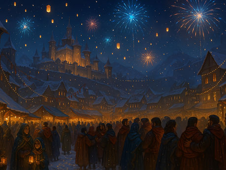 Neve, Fogos e União Encerram o Ano