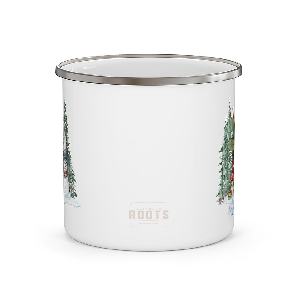 Winter Wonderland Enamel Camping Mug