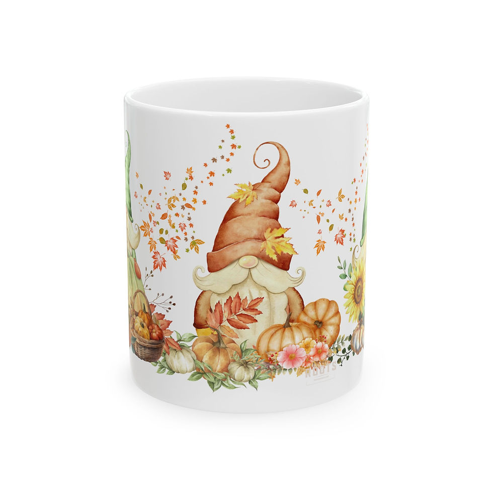 The Gnome’s of Fall! Ceramic Coffee Mug, (11oz, 15oz)