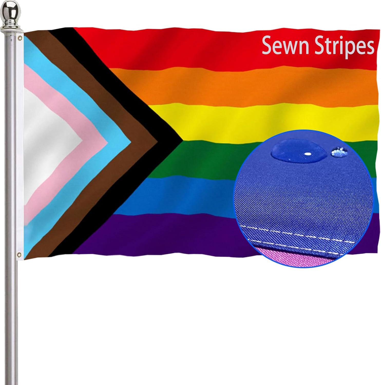 Bandera Progress Pride 3’ x 5’
