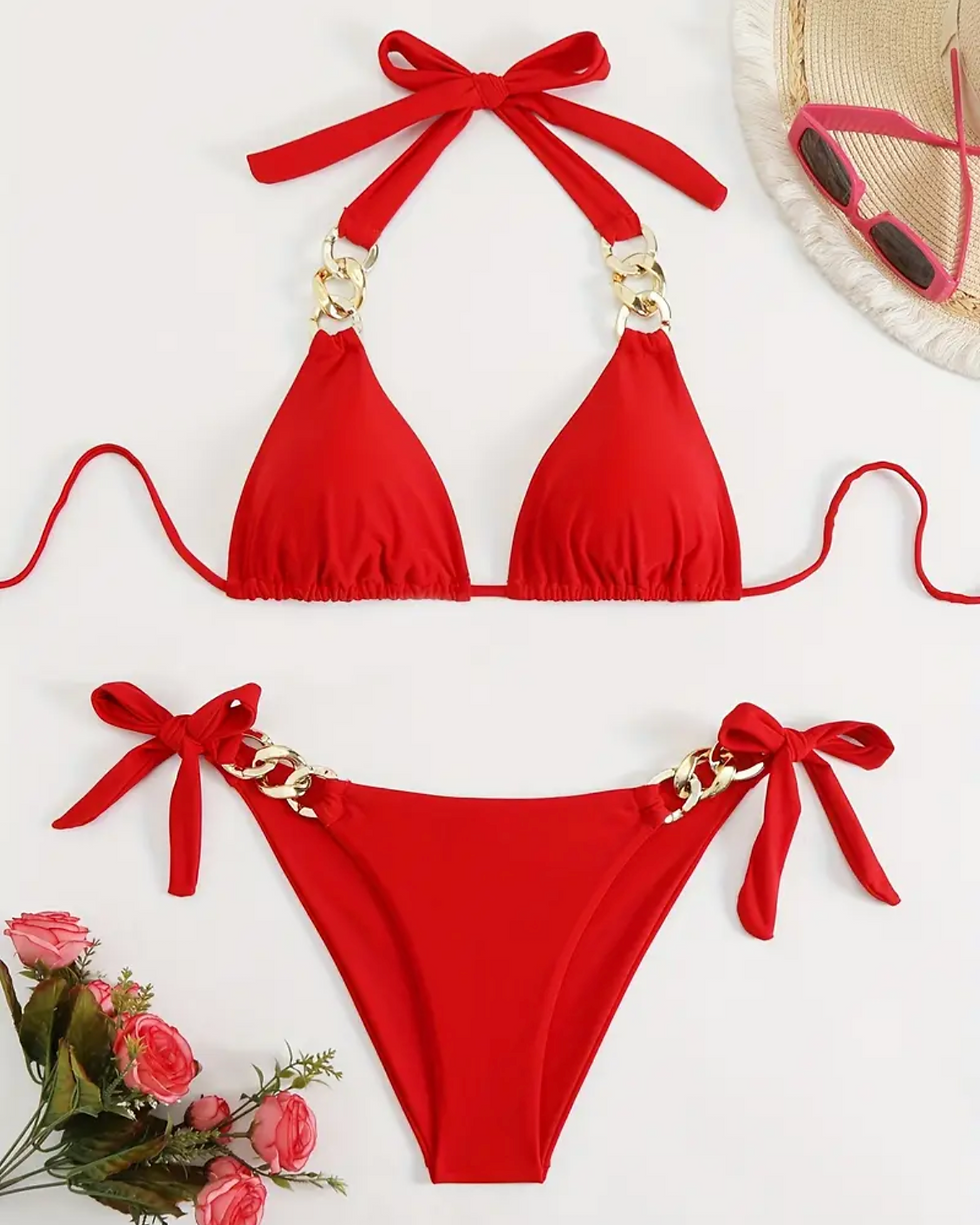 Прев'ю: Купальник рожевий з чашечками