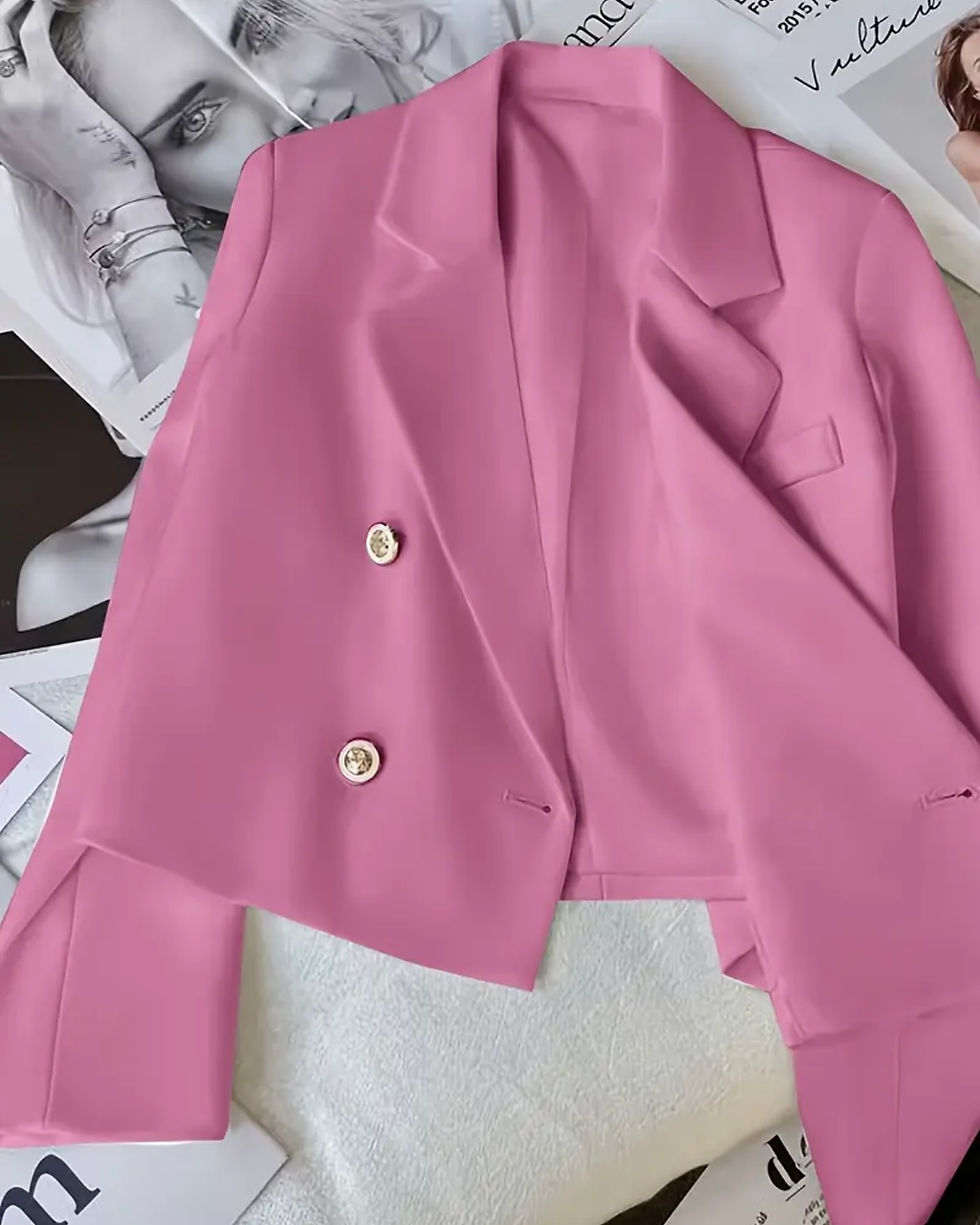 Прев'ю: Піджак рожевий на підкладці 