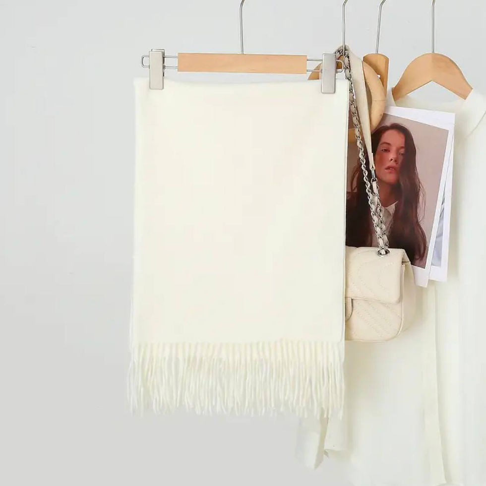 Прев'ю: Шарф жовтий кашеміровий теплий
