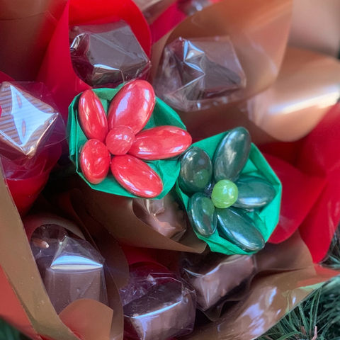 Bouquet composé de chocolats