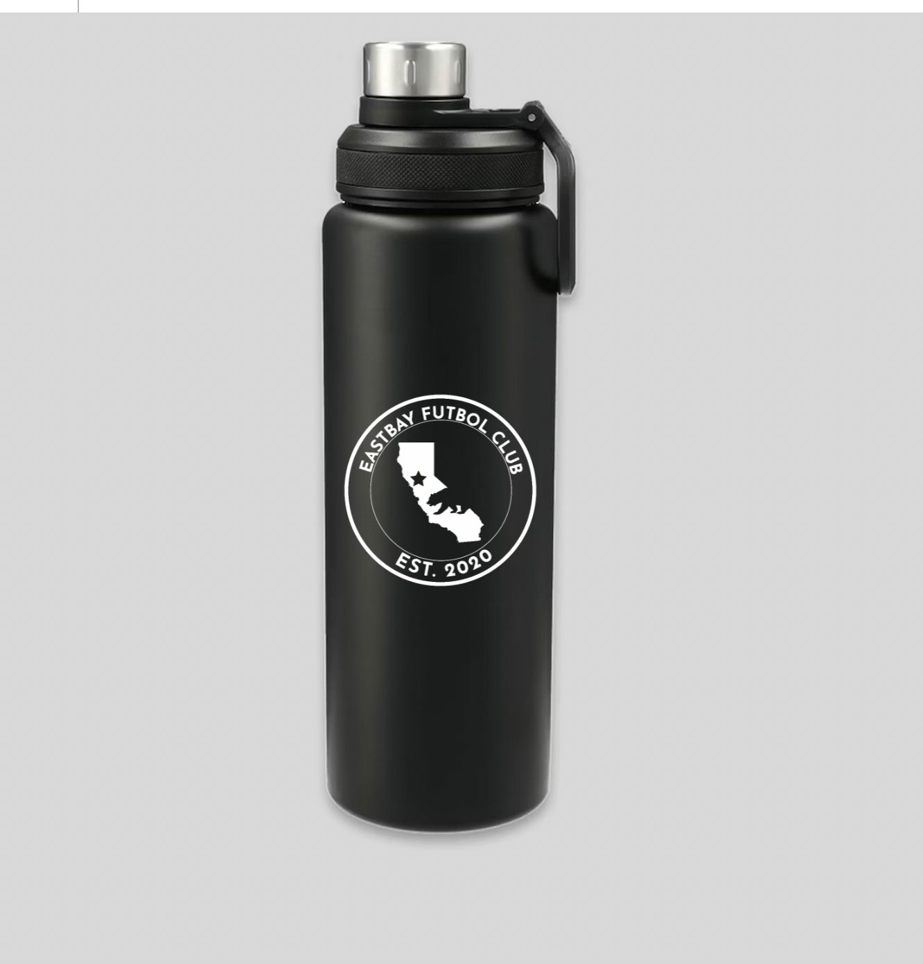 Botella de agua del club de fútbol EastBay