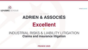 Rated “Excellent” in Insurance Claims and Litigation by Décideurs magazine
