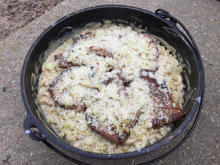 Pork Chop Mac and Cheese