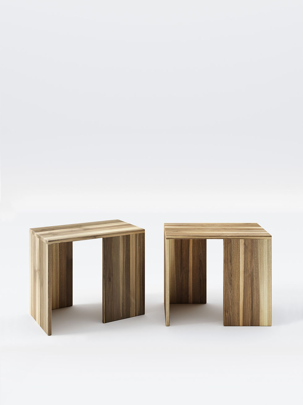 beige wooden nightstands 