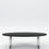 Miniature : black wooden oval dining table with stainless steel legs 