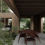 Miniaturbild: brown oval dining table with herringbone pattern