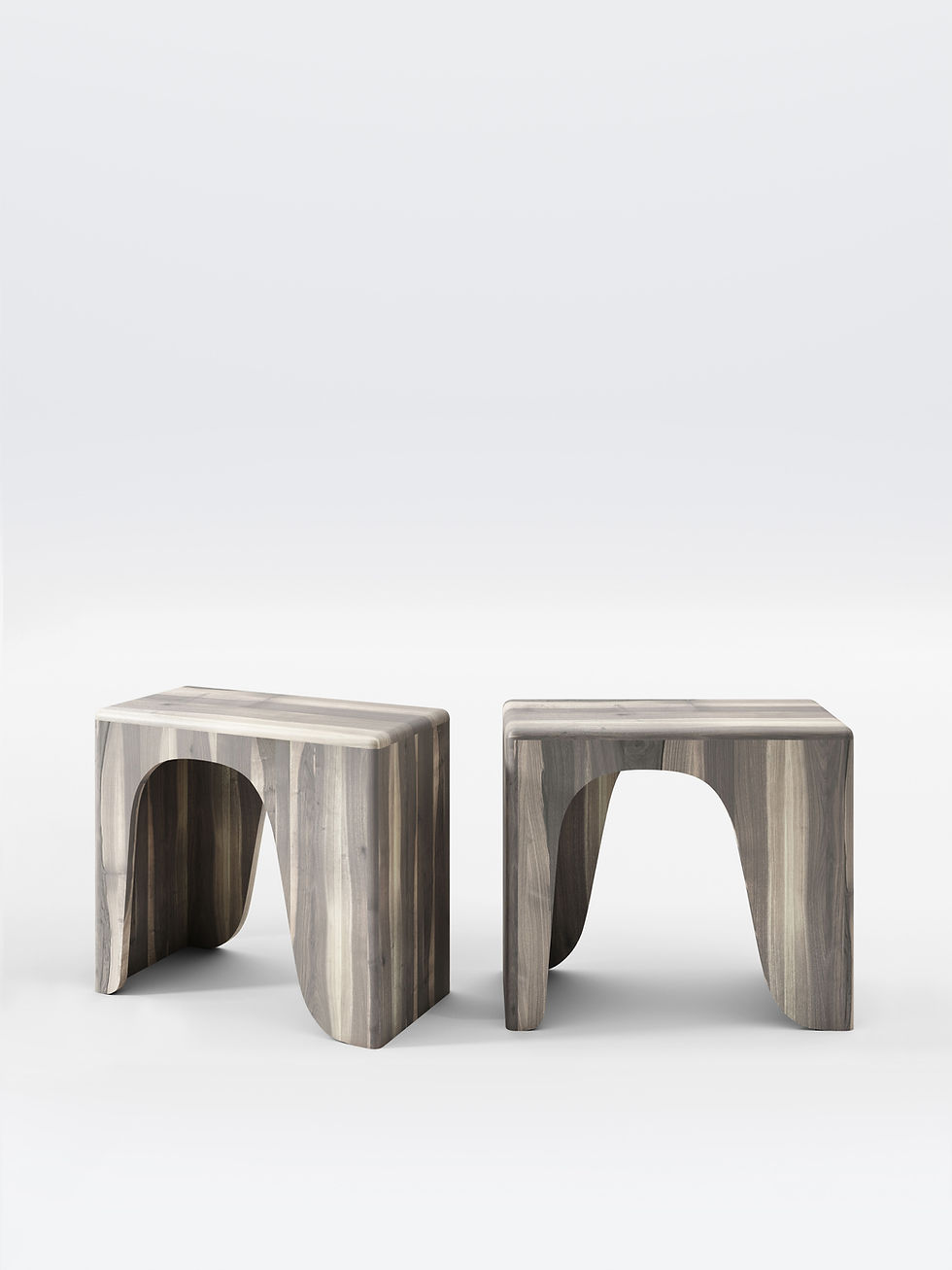 grey wooden nightstands 