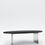 Miniature : black wooden oval dining table with stainless steel legs 