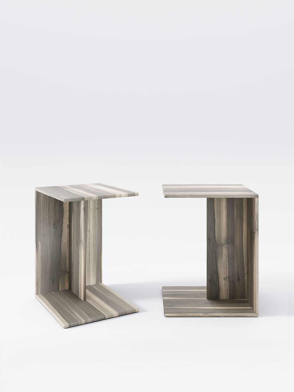 grey wooden nightstands 