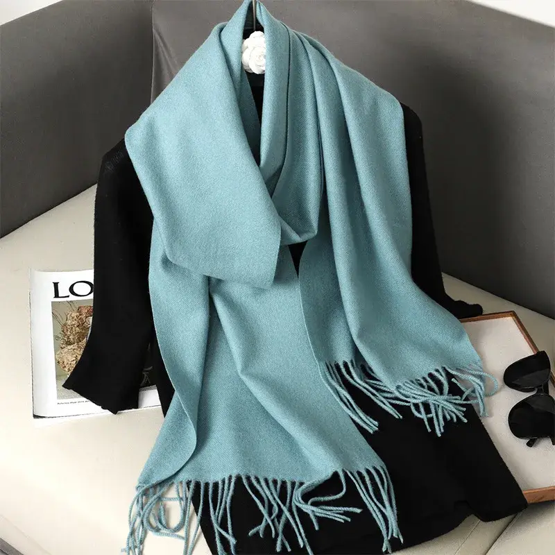 Thumbnail: Cashmere Shawl Outdoor Fashion Luxury Pashmina Lady Wrap Windproof Scarves