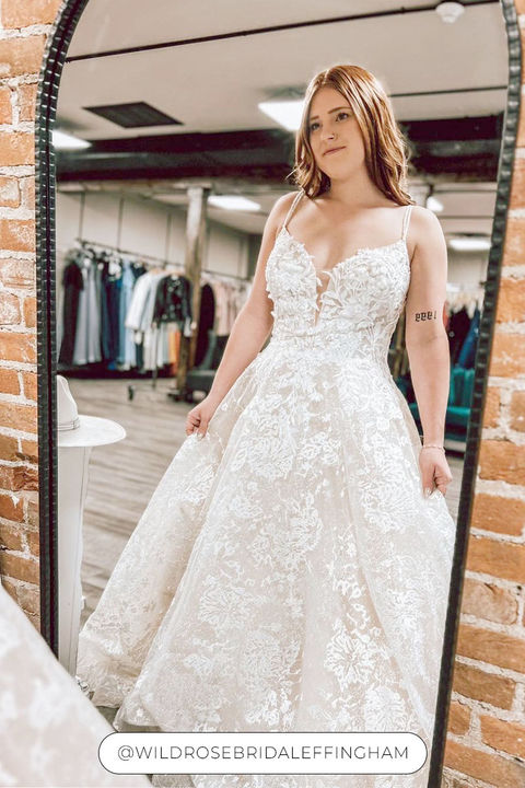 spaghetti straps shiny sparkly ball gown