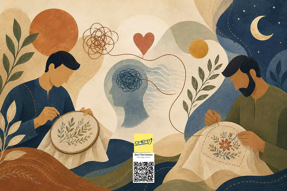 When Threads Heal What Words Cannot: The Quiet Science Behind Embroidery and Emotional Recovery: omemy.com
