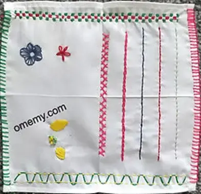 Embroidery Sampler by omemy.com